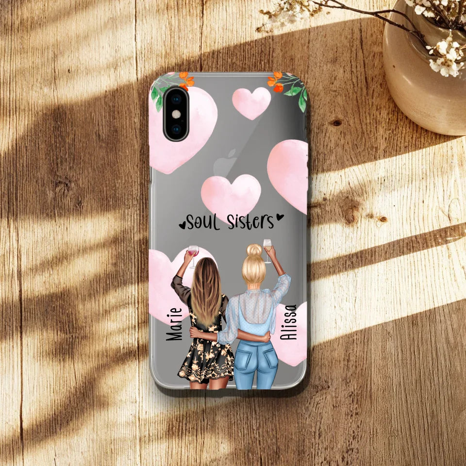 Personalisierte Handyhülle - Best Friends (2 Freundinnen)