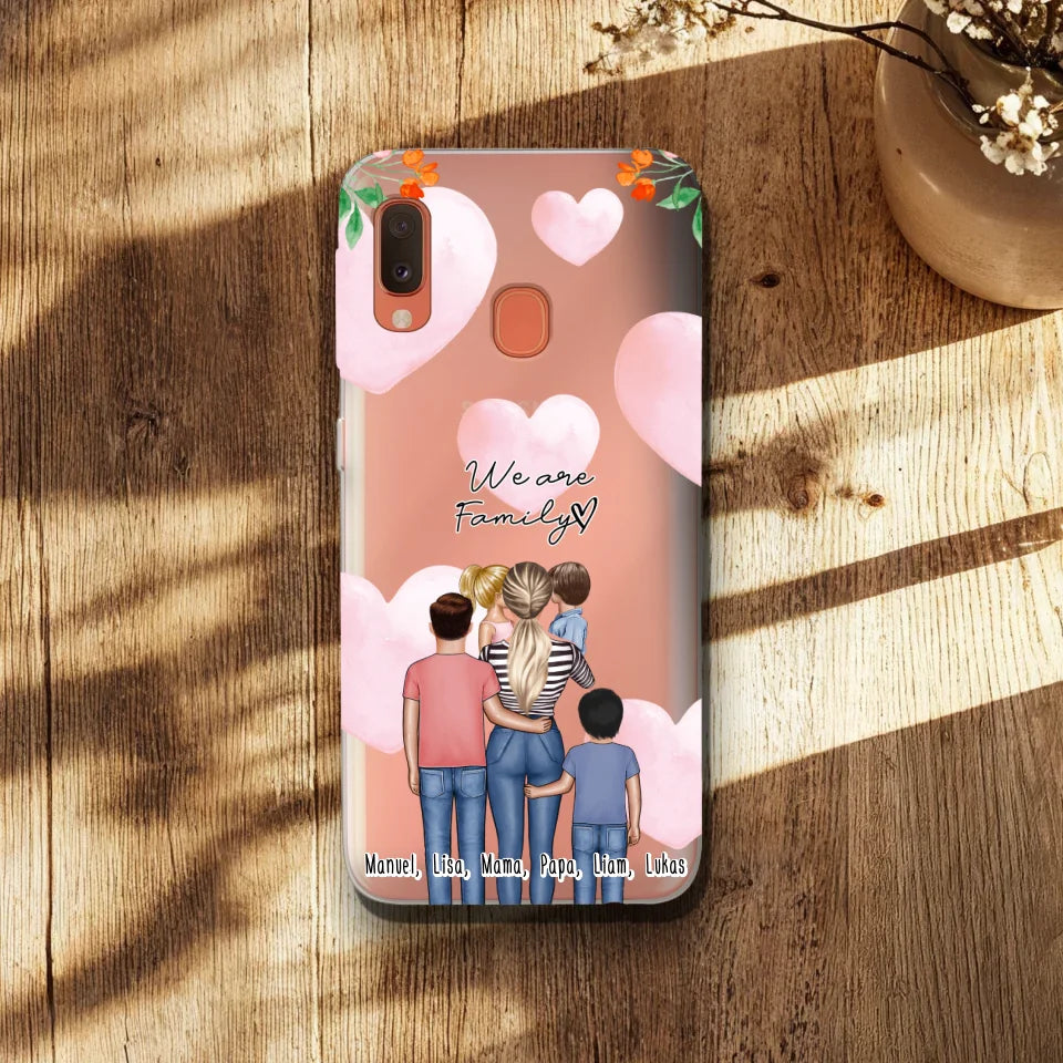 Personalisierte Handyhülle - Mama/Mutter mit 1-4 Kindern - Samsung
