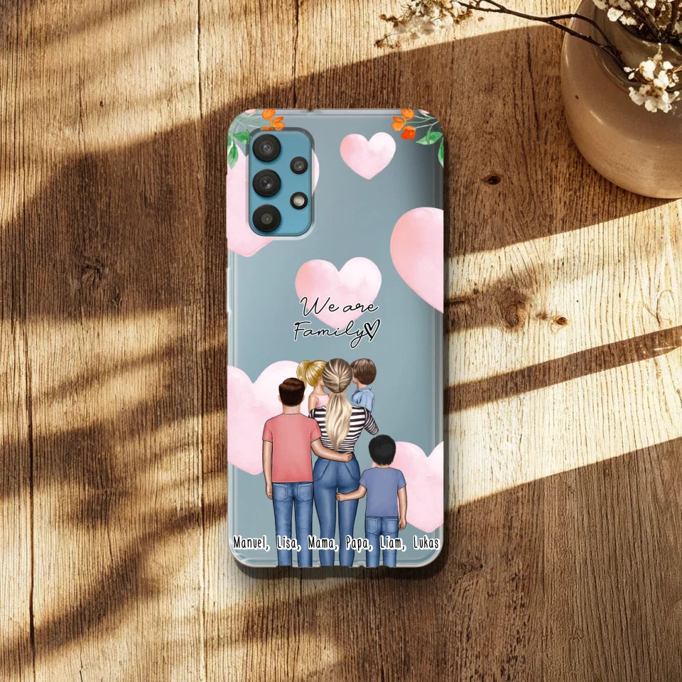 Personalisierte Handyhülle - Mama/Mutter mit 1-4 Kindern - Samsung