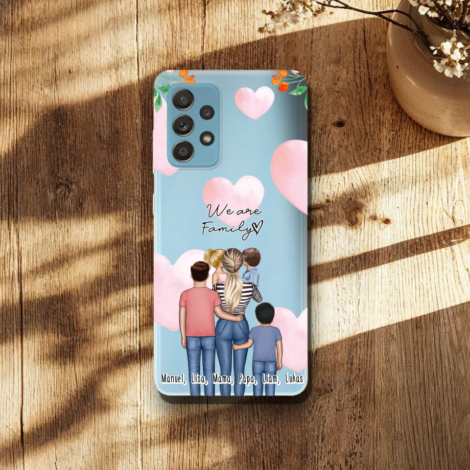 Personalisierte Handyhülle - Mama/Mutter mit 1-4 Kindern - Samsung