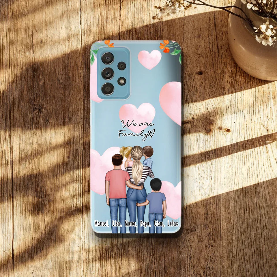 Personalisierte Handyhülle - Mama/Mutter mit 1-4 Kindern - Samsung