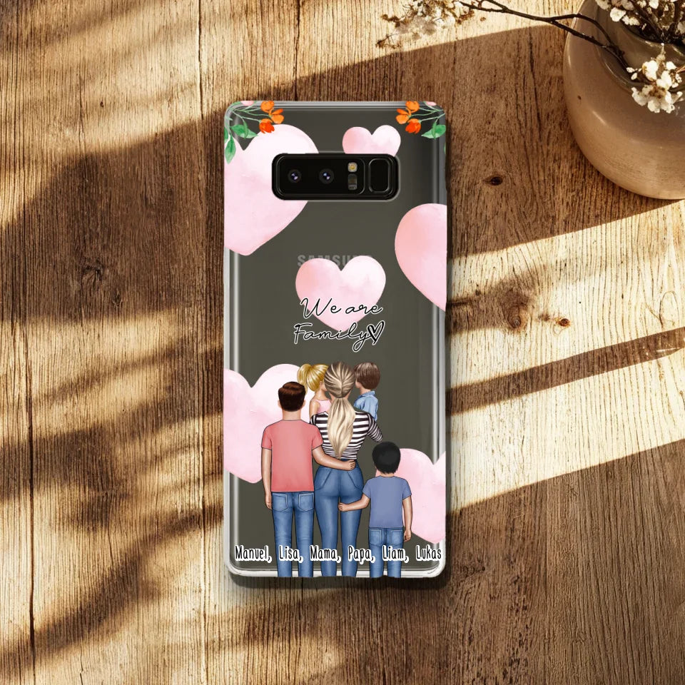 Personalisierte Handyhülle - Mama/Mutter mit 1-4 Kindern - Samsung