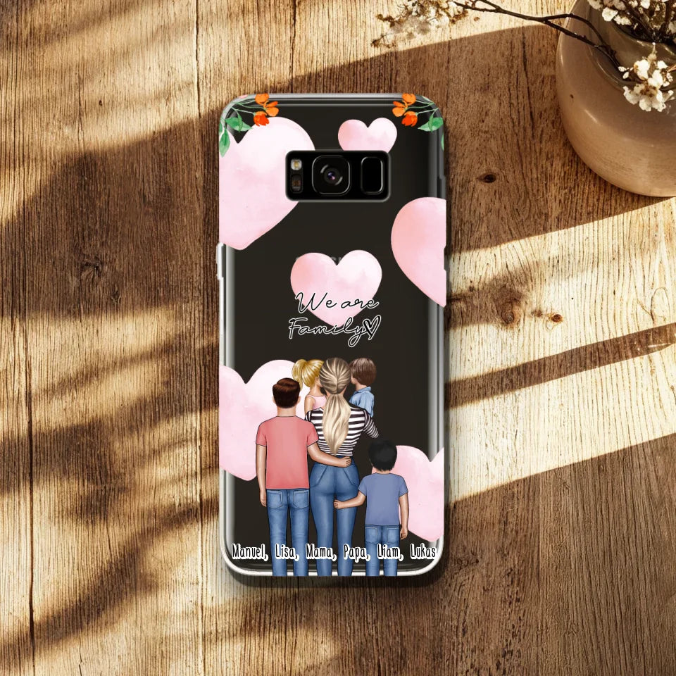 Personalisierte Handyhülle - Mama/Mutter mit 1-4 Kindern - Samsung