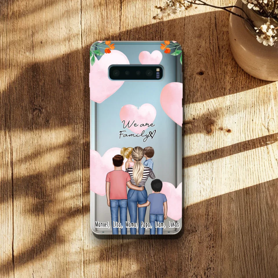 Personalisierte Handyhülle - Mama/Mutter mit 1-4 Kindern - Samsung