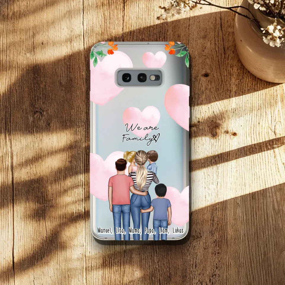 Personalisierte Handyhülle - Mama/Mutter mit 1-4 Kindern - Samsung
