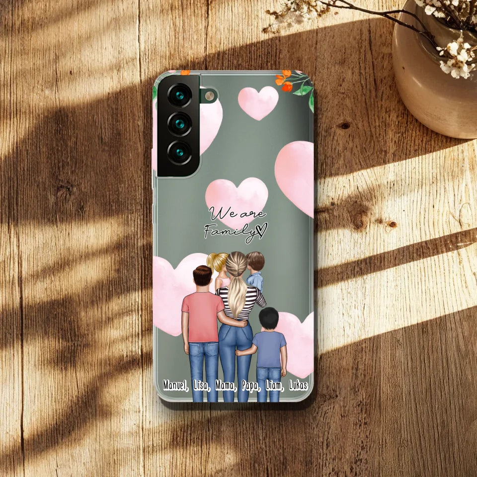 Personalisierte Handyhülle - Mama/Mutter mit 1-4 Kindern - Samsung