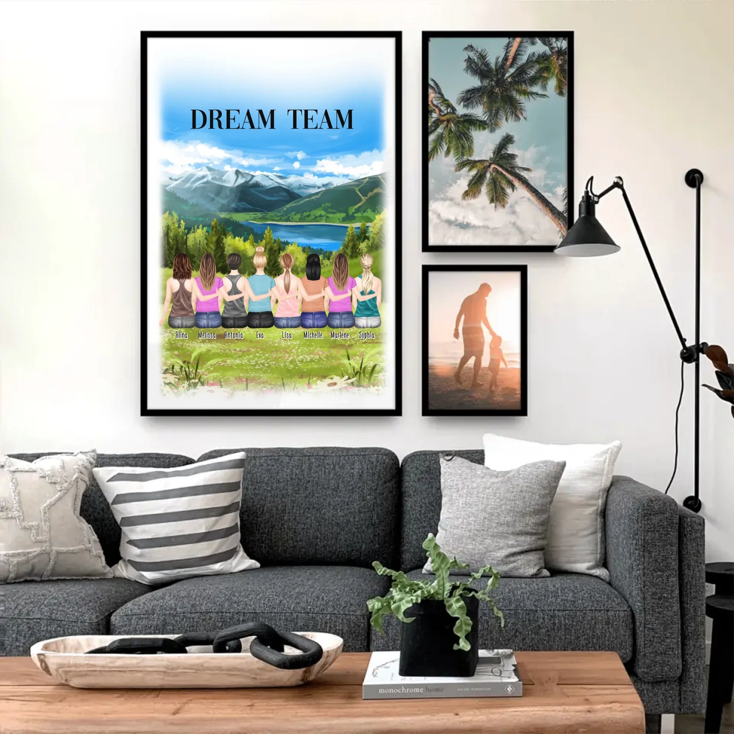 Personalisiertes Poster - Beste Freundinnen (8 Freundinnen)