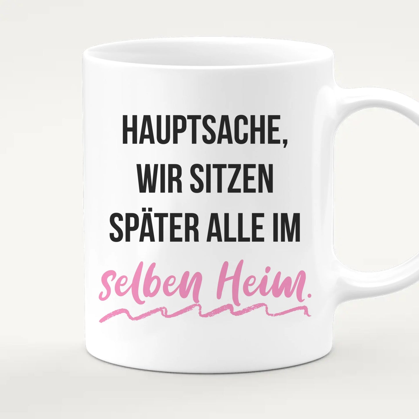 Personalisierte Tasse - Beste Freundinnen mit Jacken (4 Freundinnen)