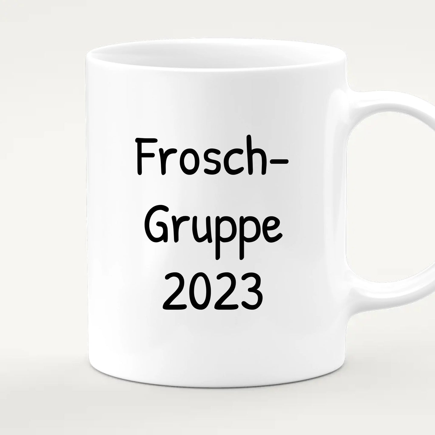 Personalisierte Tasse mit Erzieher/Erzieherin und Kindergartengruppe/Kita (11-26 Kinder)