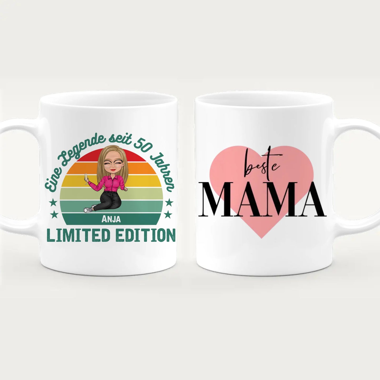 Personalisierte Tasse - Eine Legende seit X Jahren - Oma / Mama Legende