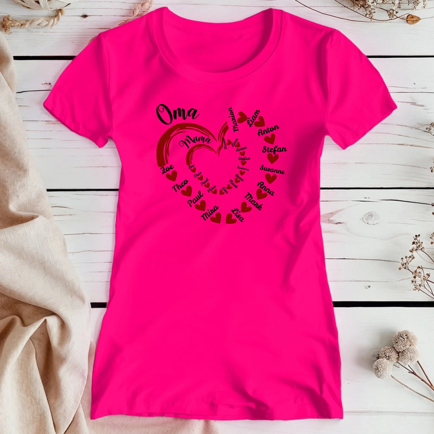 Personalisiertes T-Shirt - Mama's und Oma's Kinder/Enkel