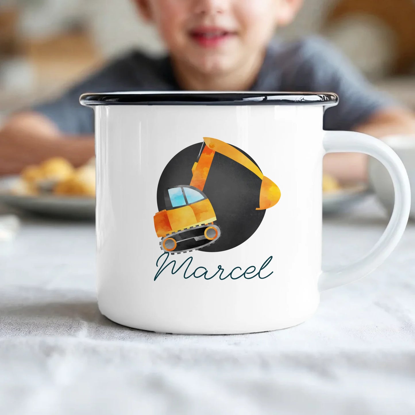 Kids Emaille - Schwarz