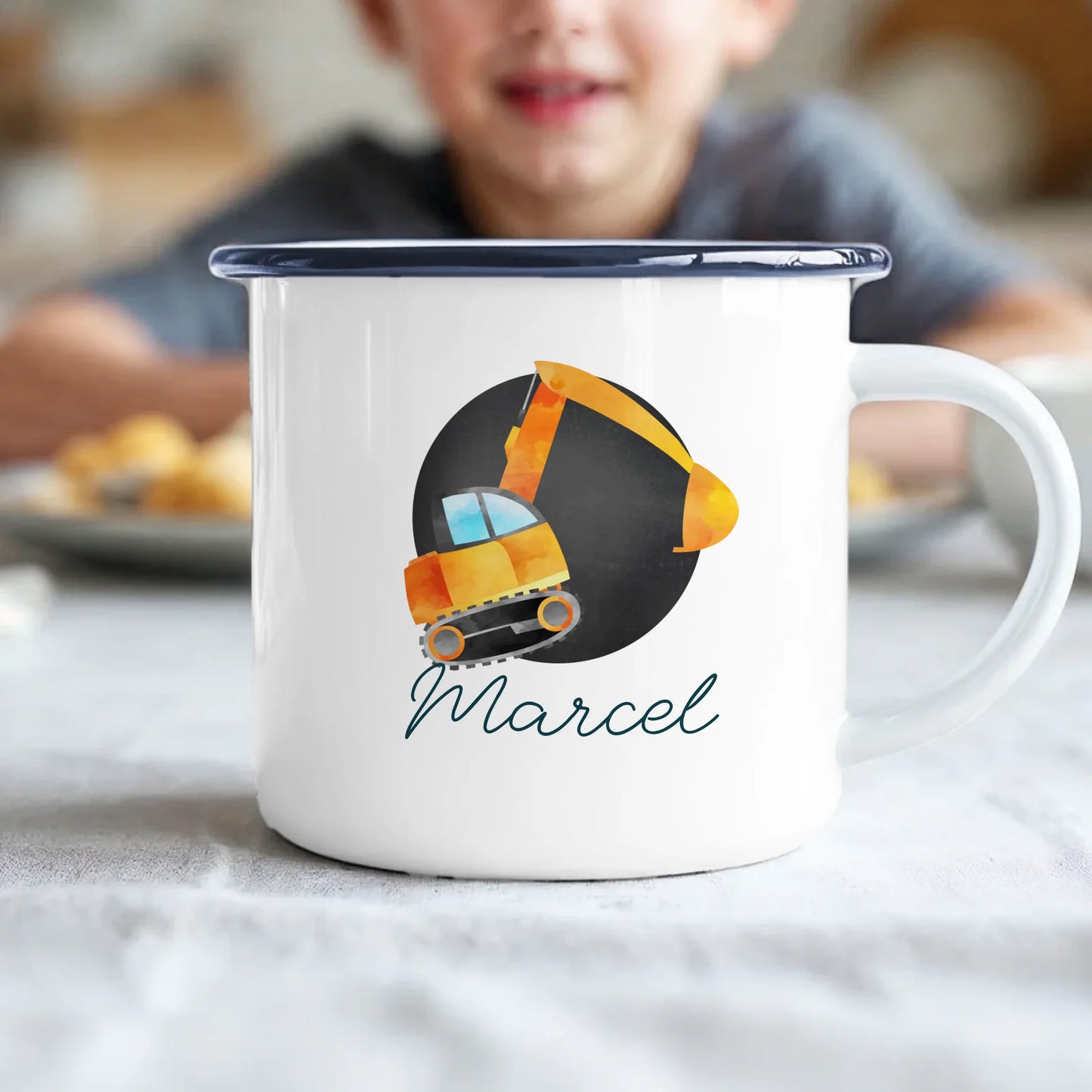 Kids Emaille - Schwarz
