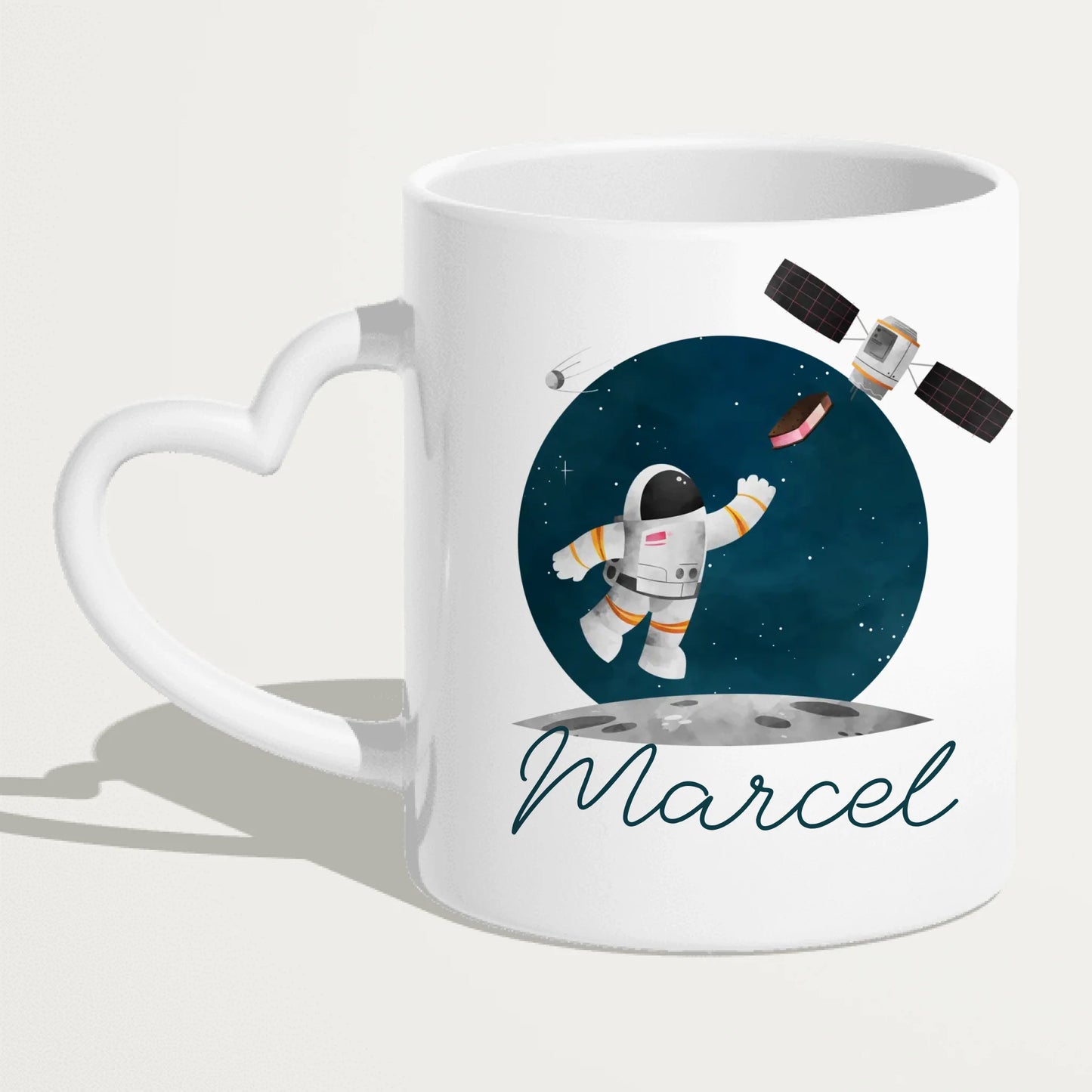 Personalisierte Kindertasse mit Astronaut und Namen