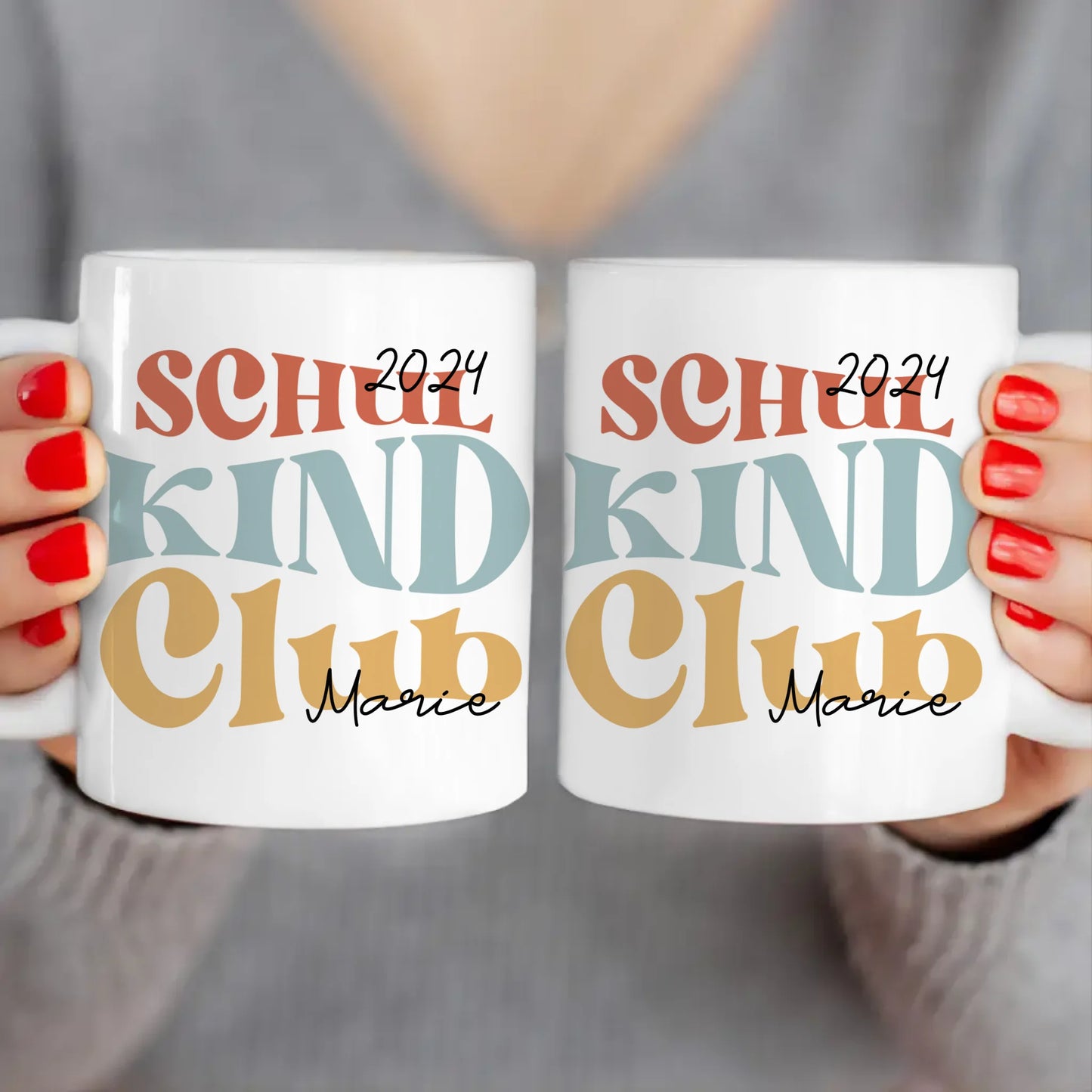 Personalisierte Kindertasse - Schulkind Club/Gang - Geschenk zur Einschulung