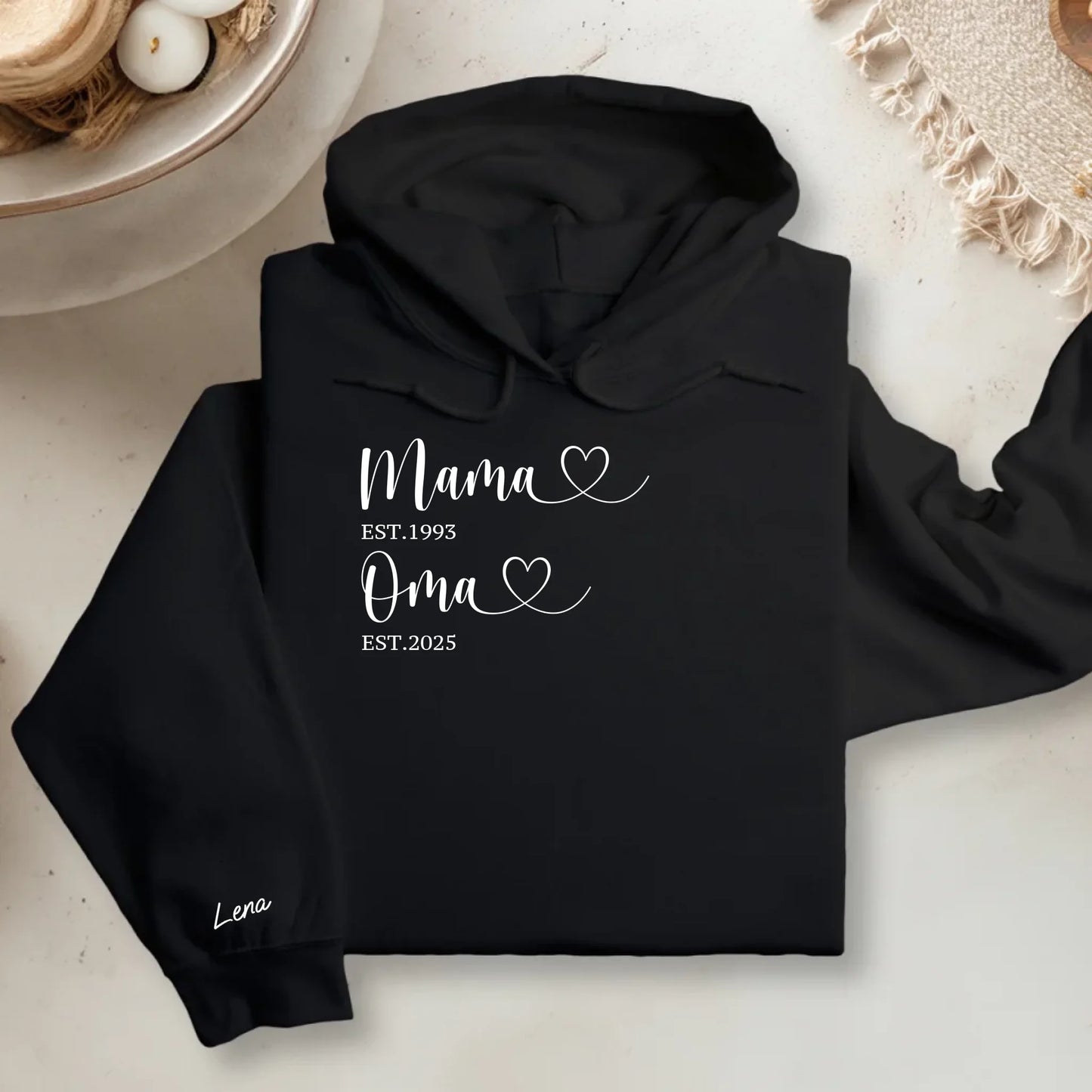 Hoodie Mockup V2 - Sleeve - Black