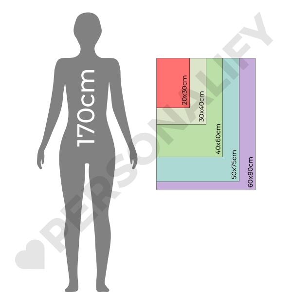 Personalisiertes Poster Beste Freundin (2 Freundinnen) - Herz mit Händen