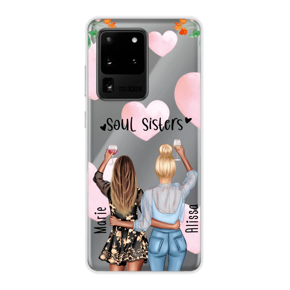 Personalisierte Handyhülle - Best Friends (2 Freundinnen) - Samsung