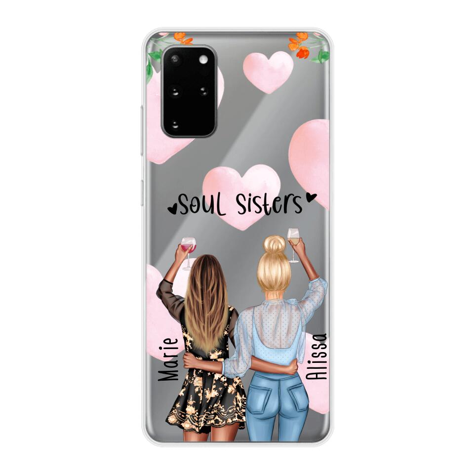 Personalisierte Handyhülle - Best Friends (2 Freundinnen) - Samsung