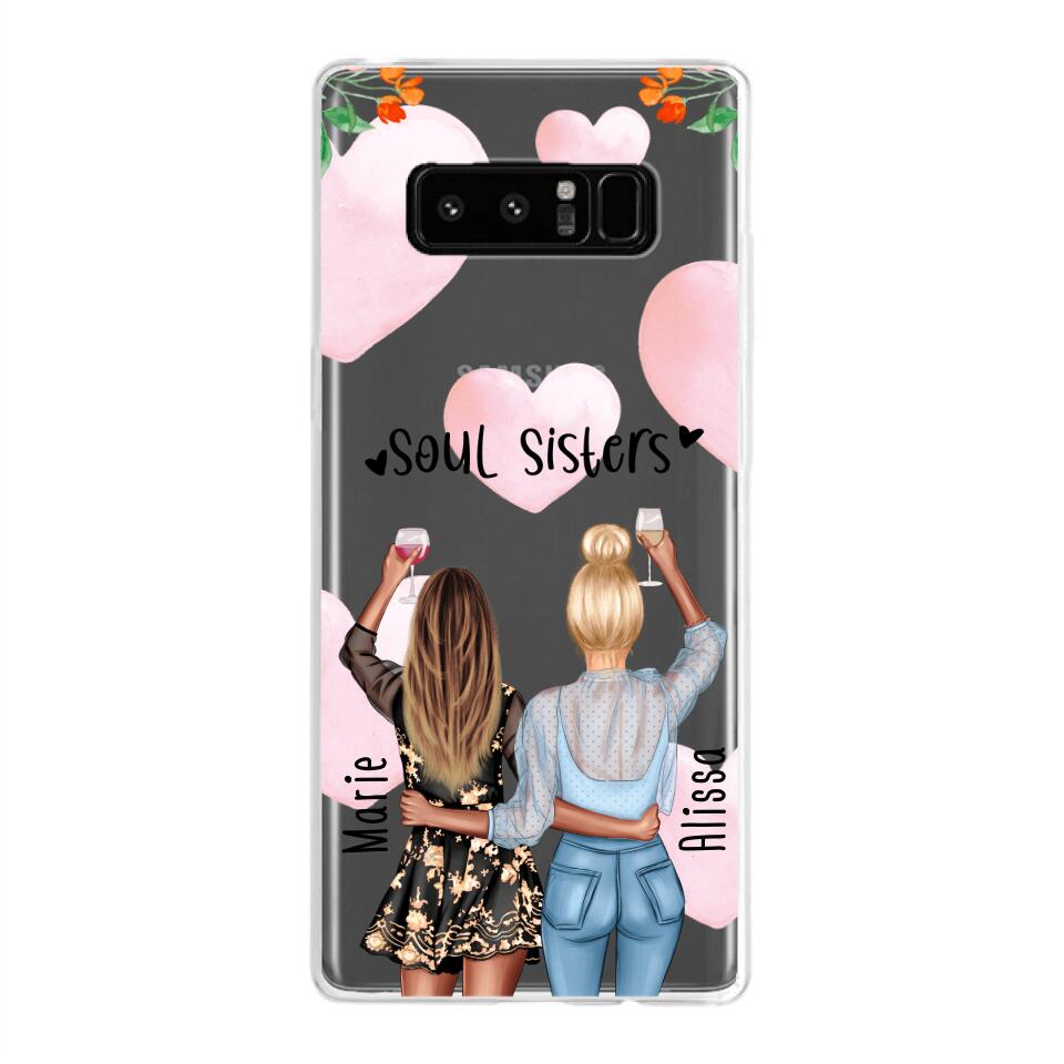 Personalisierte Handyhülle - Best Friends (2 Freundinnen) - Samsung