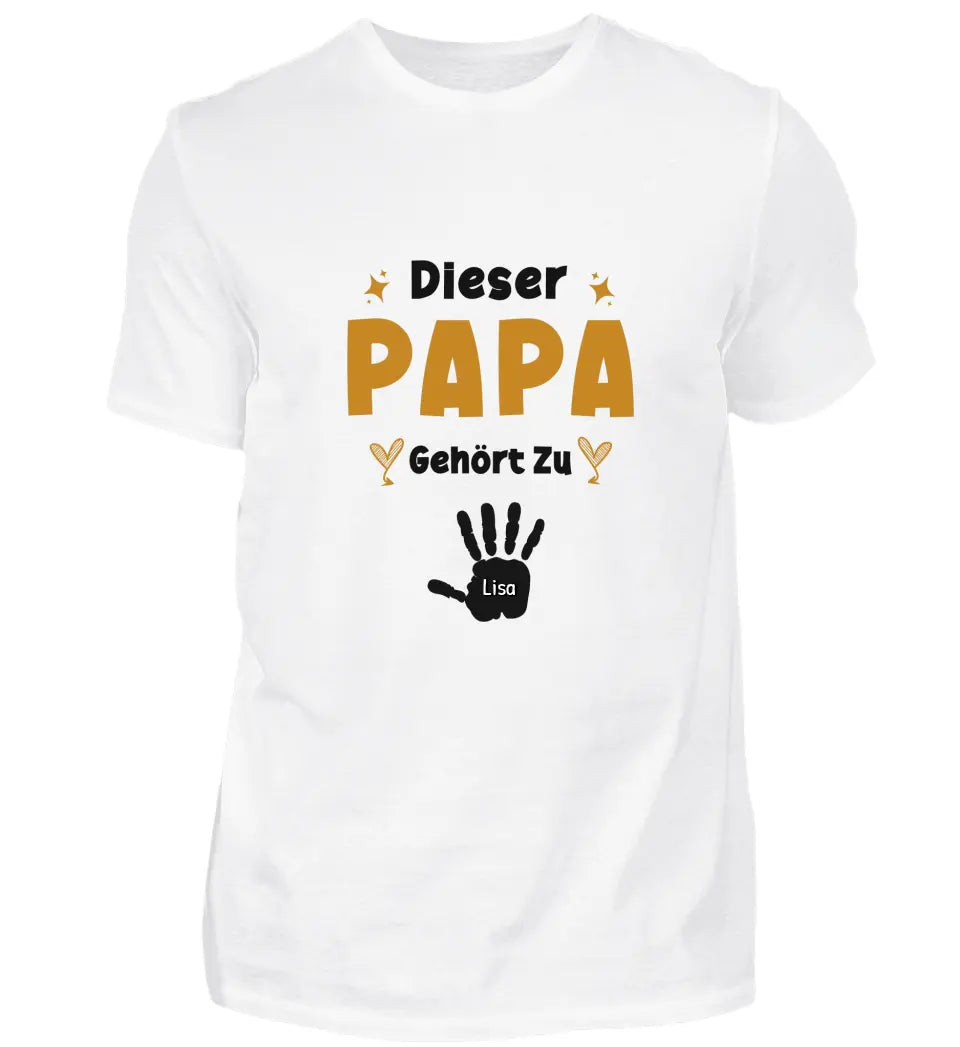 Personalisierter T-Shirt- Dieser Papa gehört zu... (bis zu 10 Kinder)
