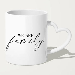 Personalisierte Tasse mit Familie (1 Kind/Baby)