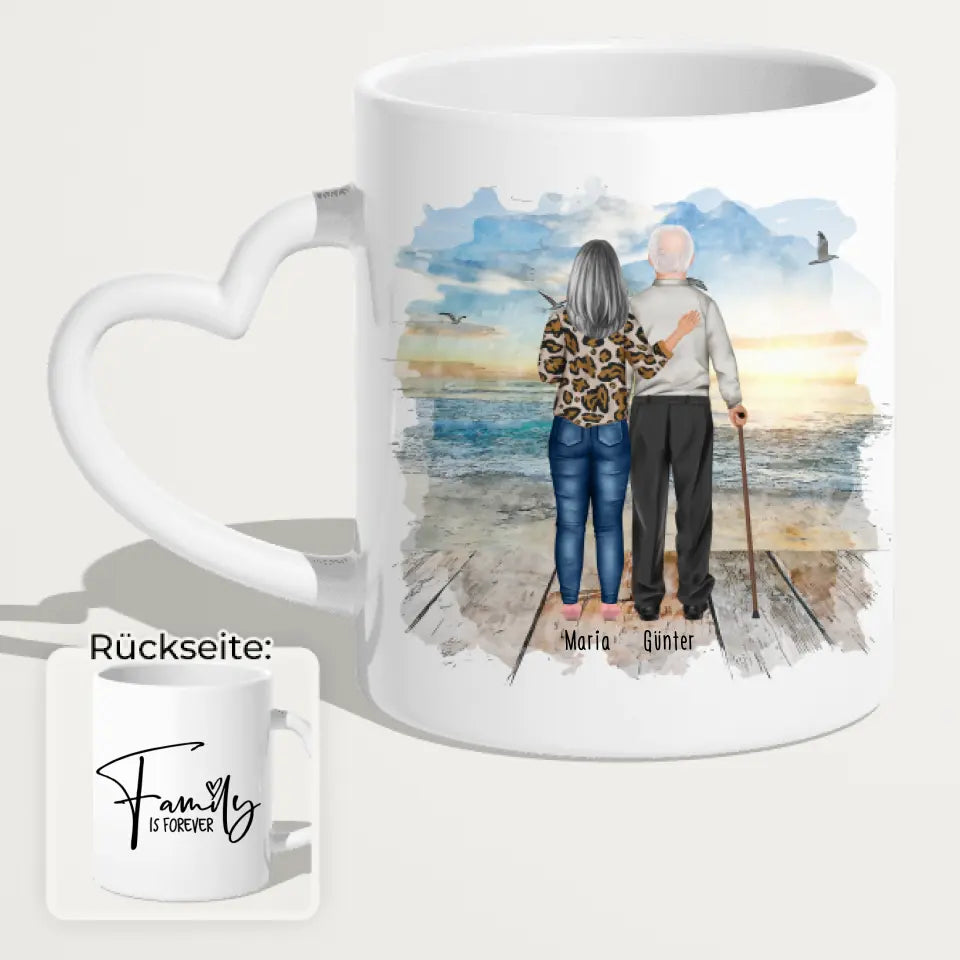 Personalisierte Tasse mit Oma und Opa