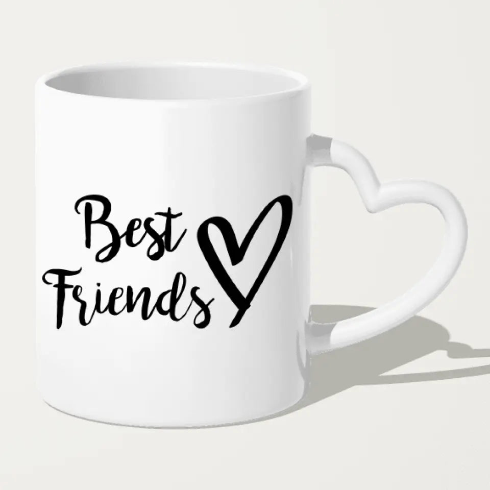 Personalisierte Tasse - Beste Freunde (1 Frau + 1 Mann)