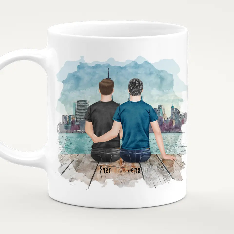 Personalisierte Tasse - Beste Freunde (2 Männer)