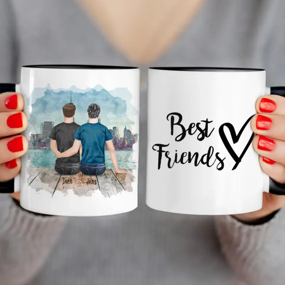 Personalisierte Tasse - Beste Freunde (2 Männer)