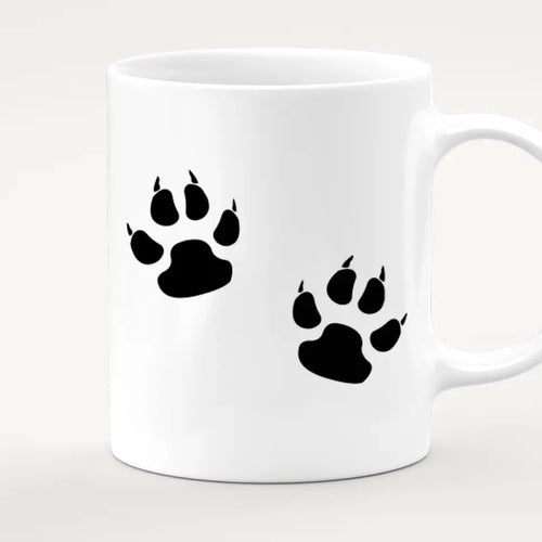 Personalisierte Tasse mit Pärchen und 1 Katze