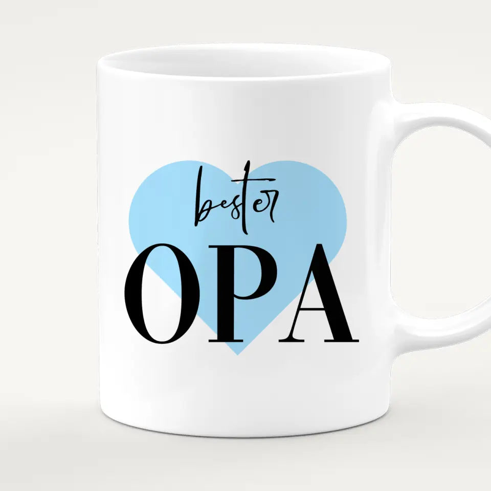 Personalisierte Tasse für Opa (1 Frau + 1 Opa)