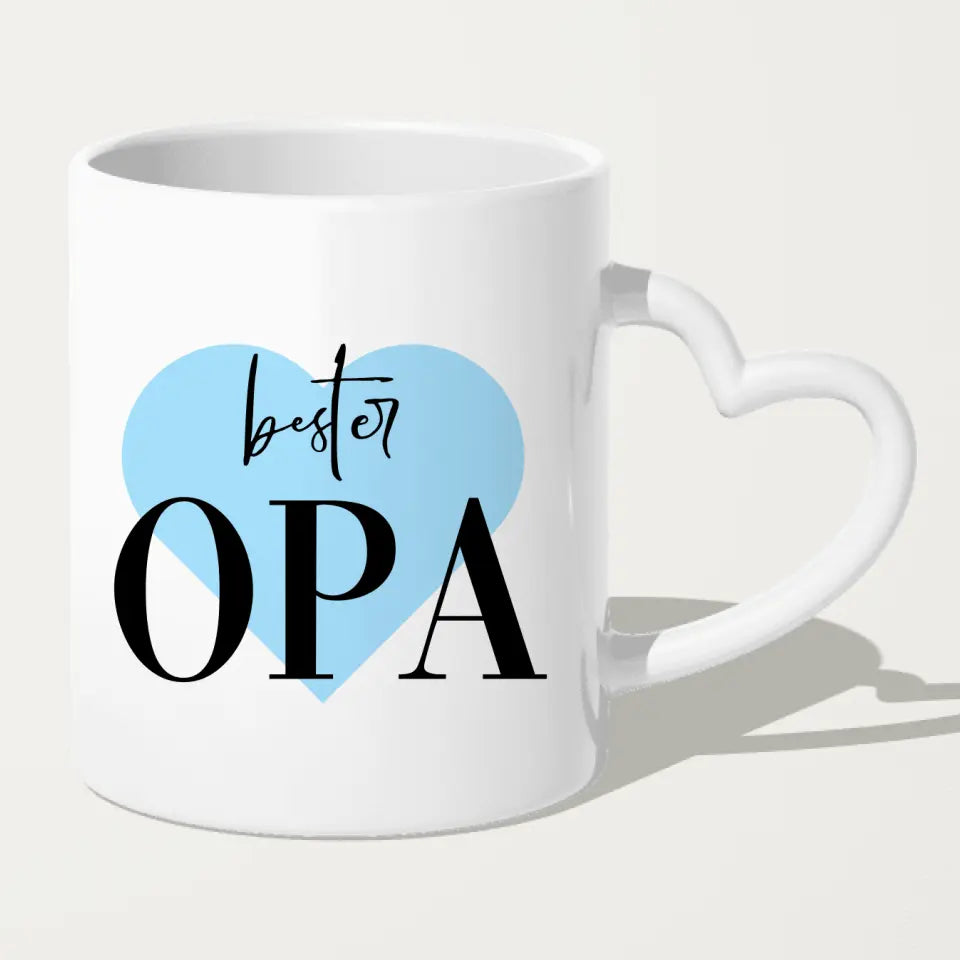 Personalisierte Tasse für Opa (2 Frauen + 1 Mann + 1 Opa)