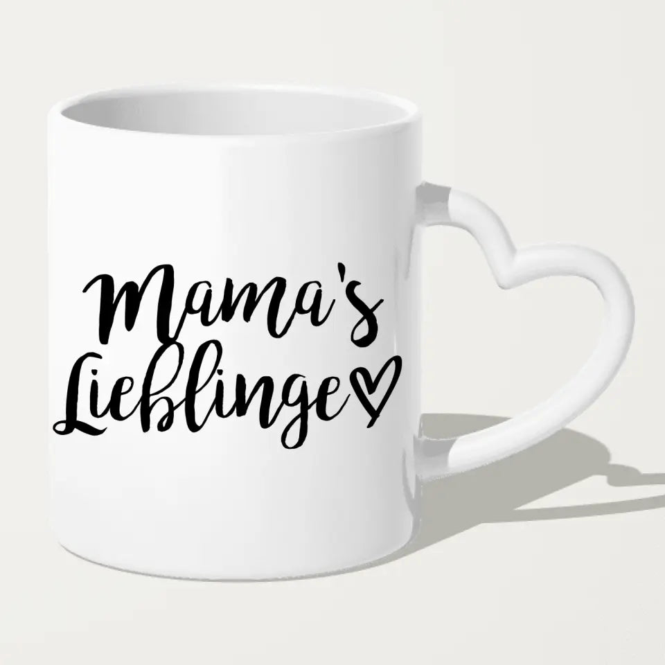 Personalisierte Tasse mit 2 Babys (stehend)