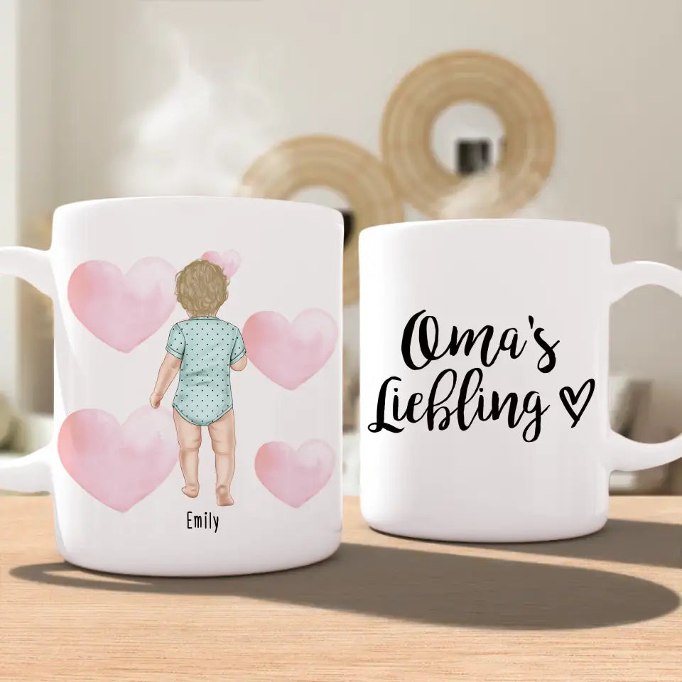 Personalisierte Tasse mit 1 Baby (stehend)