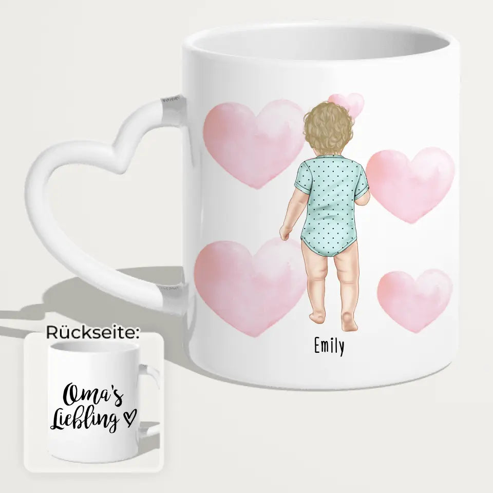 Personalisierte Tasse mit 1 Baby (stehend)