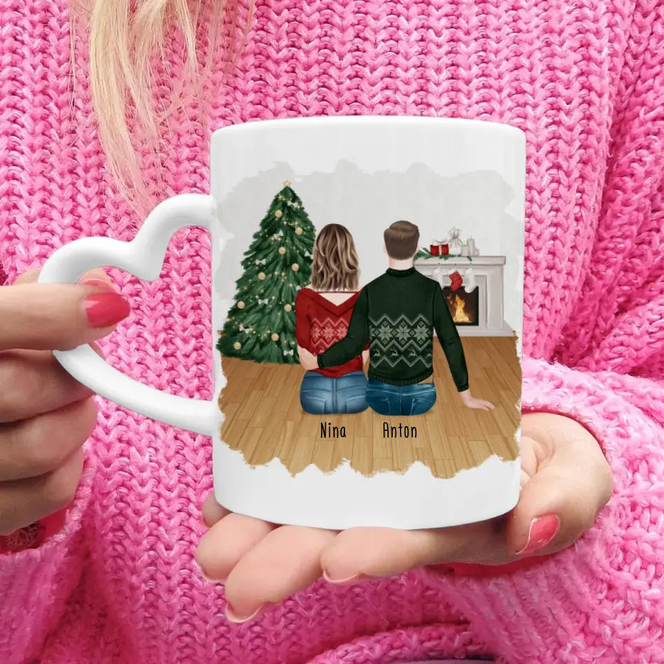 Personalisierte Tasse für Pärchen - Weihnachtstasse