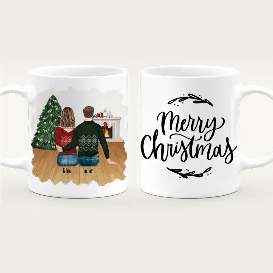 Personalisierte Tasse für Pärchen - Weihnachtstasse