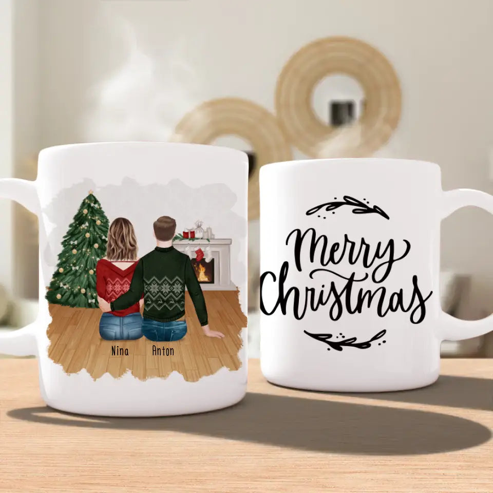 Personalisierte Tasse für Pärchen - Weihnachtstasse