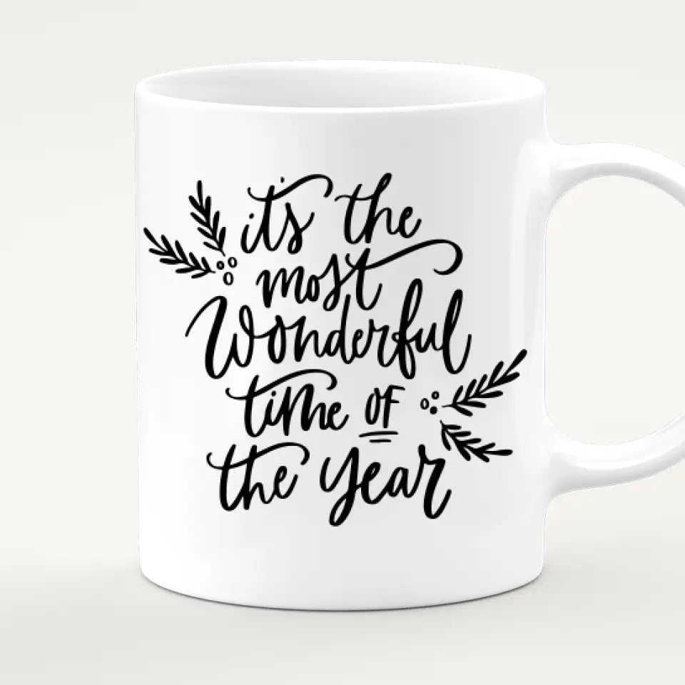 Personalisierte Tasse für Schwestern (2 Schwestern) - Weihnachtstasse