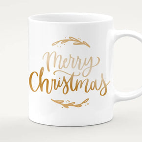 Personalisierte Tasse mit Familie (2 Kinder/Babys) - Weihnachtstasse