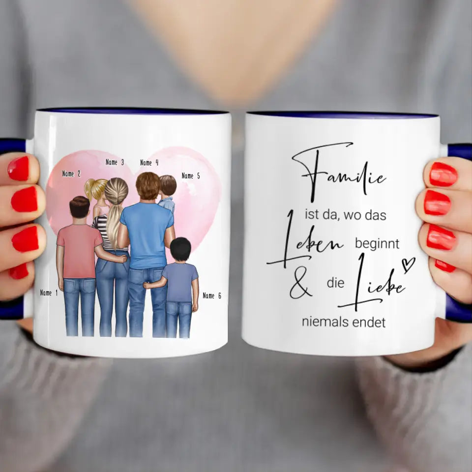 Personalisierte Tasse für Schwestern (3 Schwestern) - Weihnachtstasse