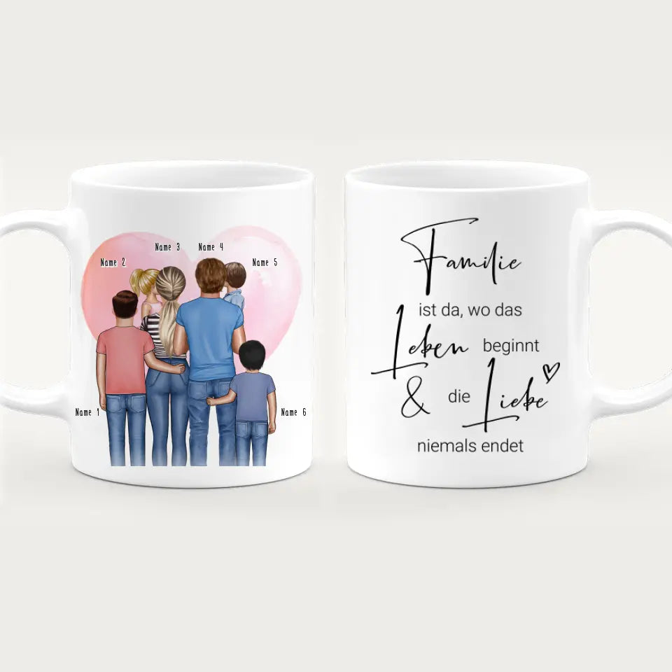 Personalisierte Tasse für Schwestern (3 Schwestern) - Weihnachtstasse