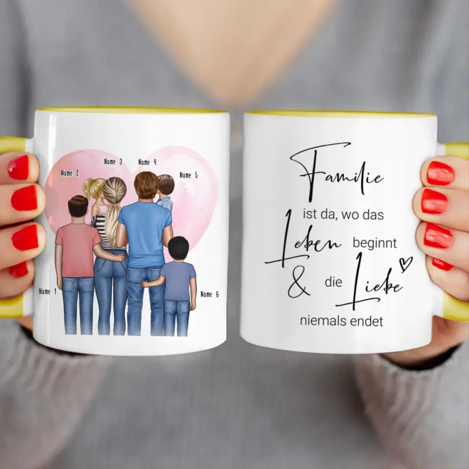 Personalisierte Tasse für Schwestern (3 Schwestern) - Weihnachtstasse