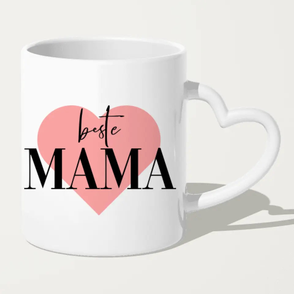 Personalisierte Tasse mit Mutter/Tochter (1 Tochter) - Weihnachtstasse