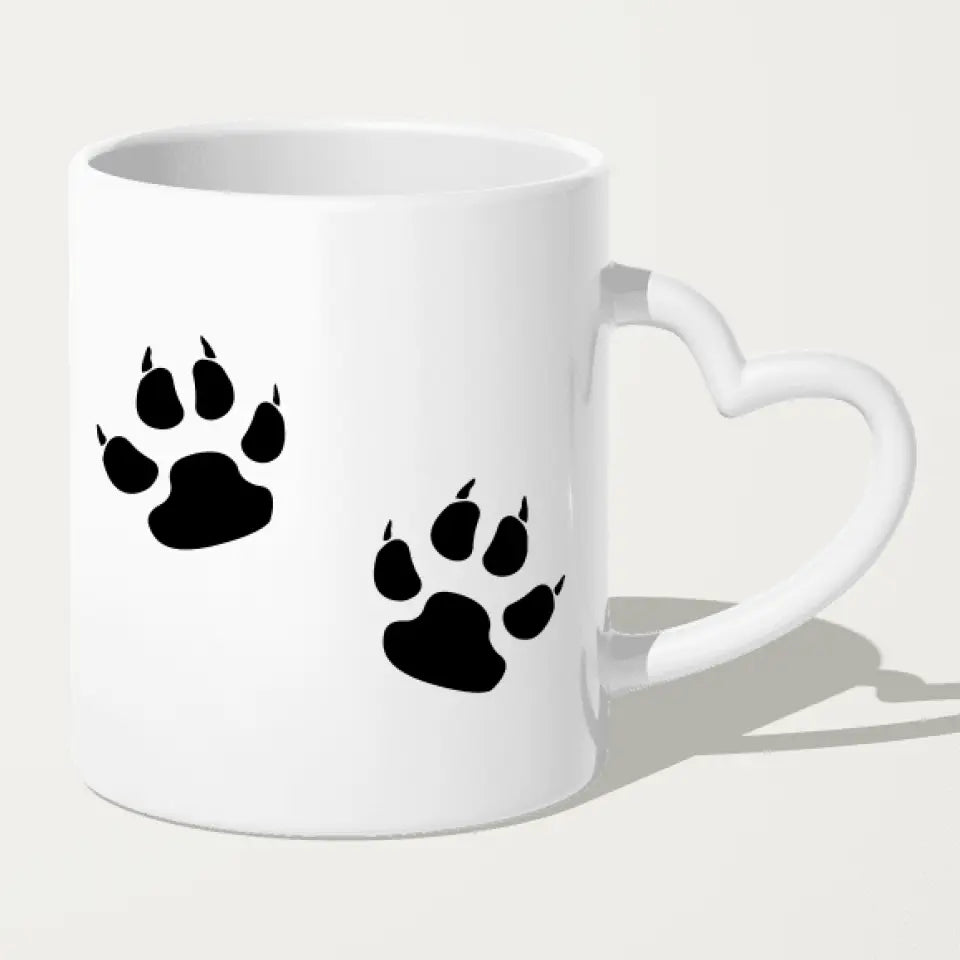 Personalisierte Tasse mit Pärchen und 1 Katze - Weihnachtstasse