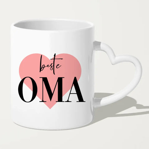 Personalisierte Tasse für Oma (1 Frau + 1 Oma) - Weihnachtstasse