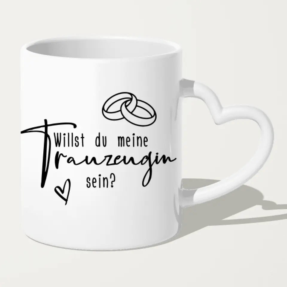 Personalisierte Tasse mit Trauzeugin und Braut - Hochzeitsgeschenk - Trauzeugin Geschenk