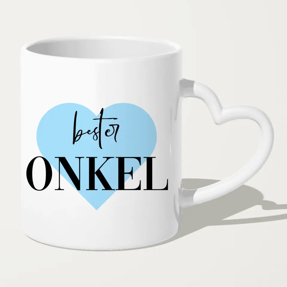 Personalisierte Tasse - 1 Kind + 1 Mann + 1 Baby - Bester Onkel