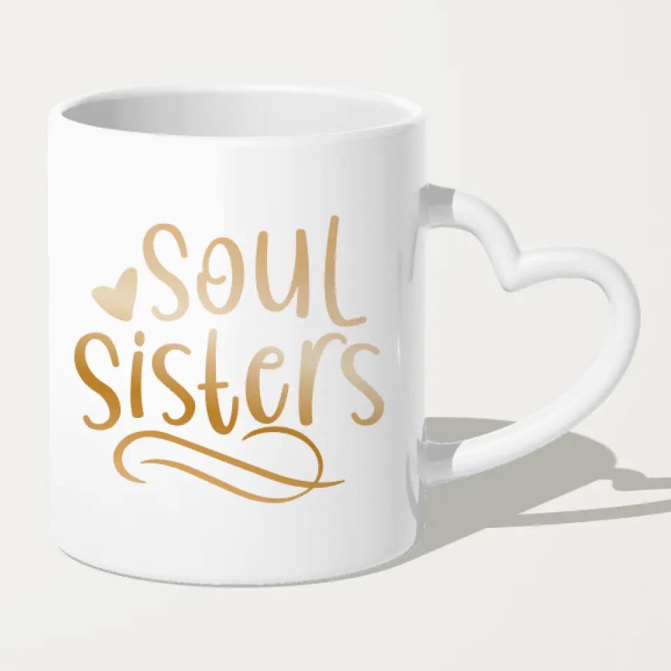 Personalisierte Tasse Beste Freundin (2 Freundinnen) (Plus Size)